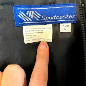 SportCaster Winter Sport Overalls Women Size 12 - Black